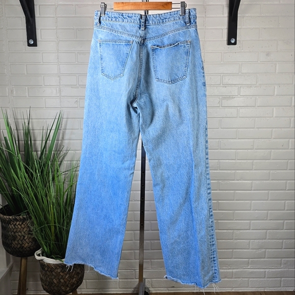 Zara Light Blue Straight Leg Jeans - Picture 6 of 13